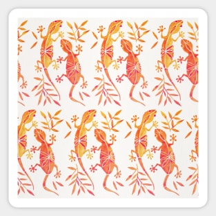 gecko fire Sticker